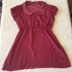5x$15 Red Polka Dot Top